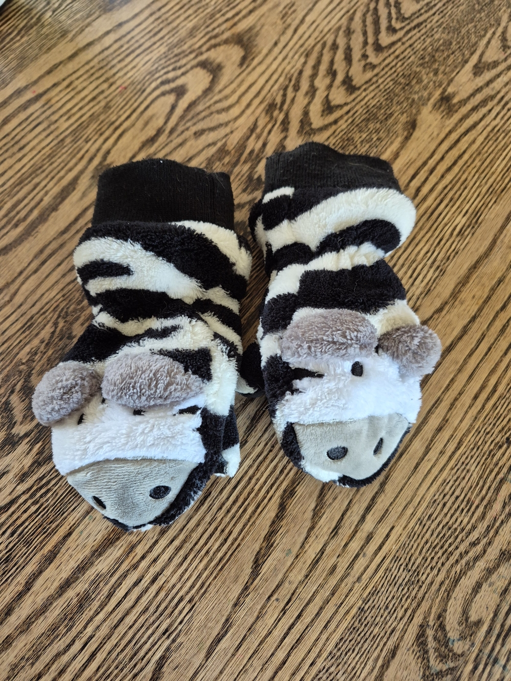 Flapjack Kids Toddler Zebra Mittens - Black & White